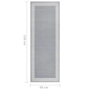 Χαλί Διάδρομος με Σχέδια Γκρι 60 x 150 εκ. από BCF