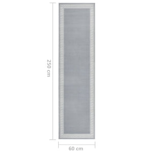 Χαλί Διάδρομος με Σχέδια Γκρι 60 x 250 εκ. από BCF