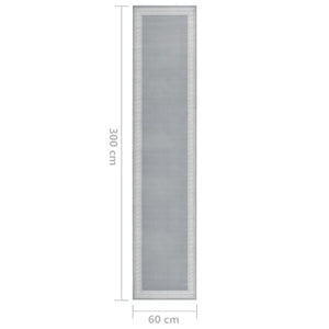 Χαλί Διάδρομος με Σχέδια Γκρι 60 x 300 εκ. από BCF - Pakobazaar