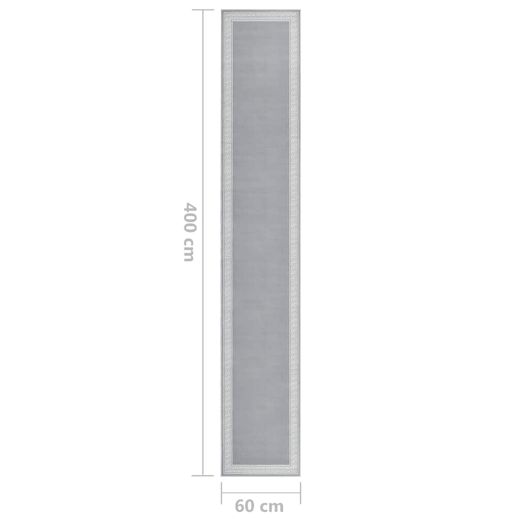 Χαλί Διάδρομος με Σχέδια Γκρι 60 x 400 εκ. από BCF - Pakobazaar