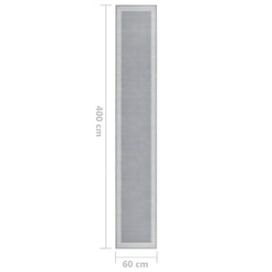 Χαλί Διάδρομος με Σχέδια Γκρι 60 x 400 εκ. από BCF - Pakobazaar