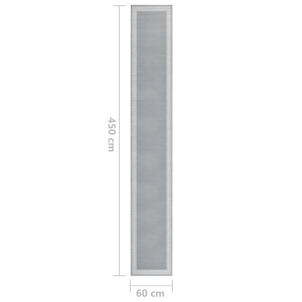 Χαλί Διάδρομος με Σχέδια Γκρι 60 x 450 εκ. από BCF