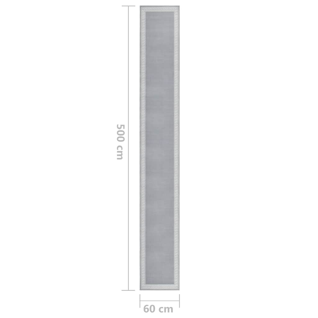 Χαλί Διάδρομος με Σχέδια Γκρι 60 x 500 εκ. από BCF