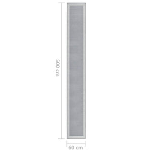Χαλί Διάδρομος με Σχέδια Γκρι 60 x 500 εκ. από BCF