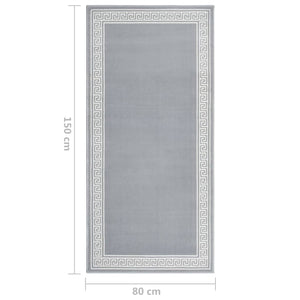 Χαλί Διάδρομος με Σχέδια Γκρι 80 x 150 εκ. από BCF