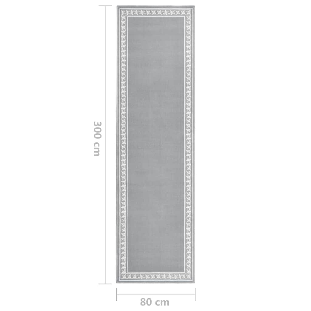 Χαλί Διάδρομος με Σχέδια Γκρι 80 x 300 εκ. από BCF
