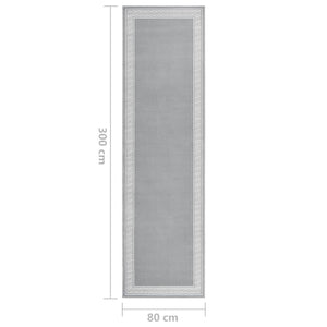 Χαλί Διάδρομος με Σχέδια Γκρι 80 x 300 εκ. από BCF