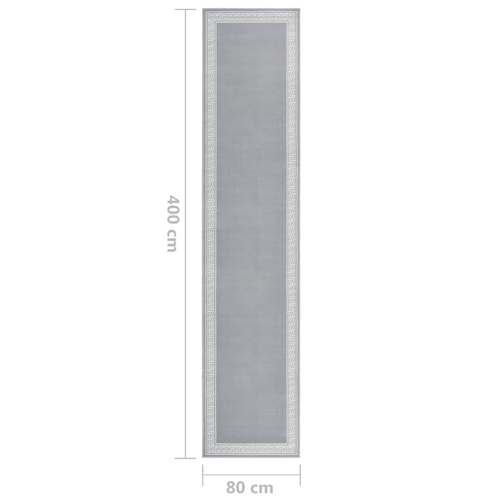 Χαλί Διάδρομος με Σχέδια Γκρι 80 x 400 εκ. από BCF - Pakobazaar