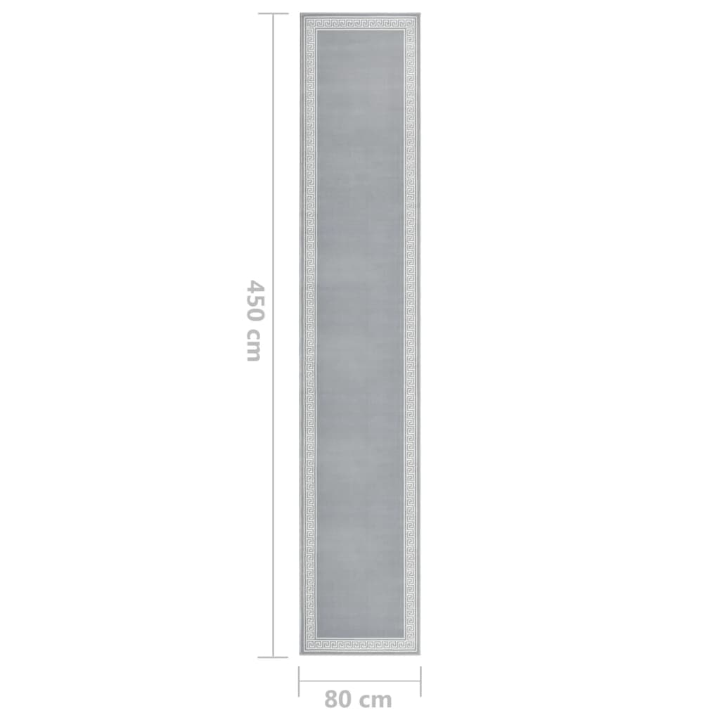 Χαλί Διάδρομος με Σχέδια Γκρι 80 x 450 εκ. από BCF