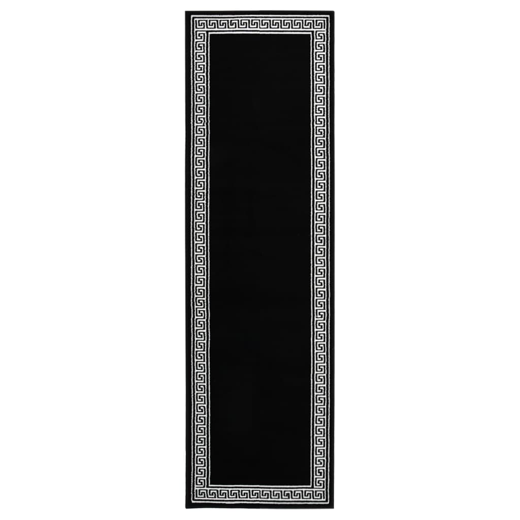 Χαλί Διάδρομος με Σχέδια Μαύρο 60 x 200 εκ. από BCF - Pakobazaar