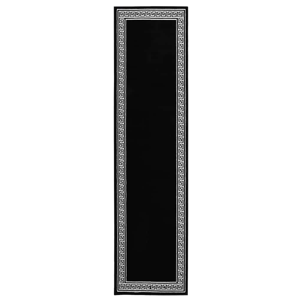 Χαλί Διάδρομος με Σχέδια Μαύρο 60 x 350 εκ. από BCF - Pakobazaar