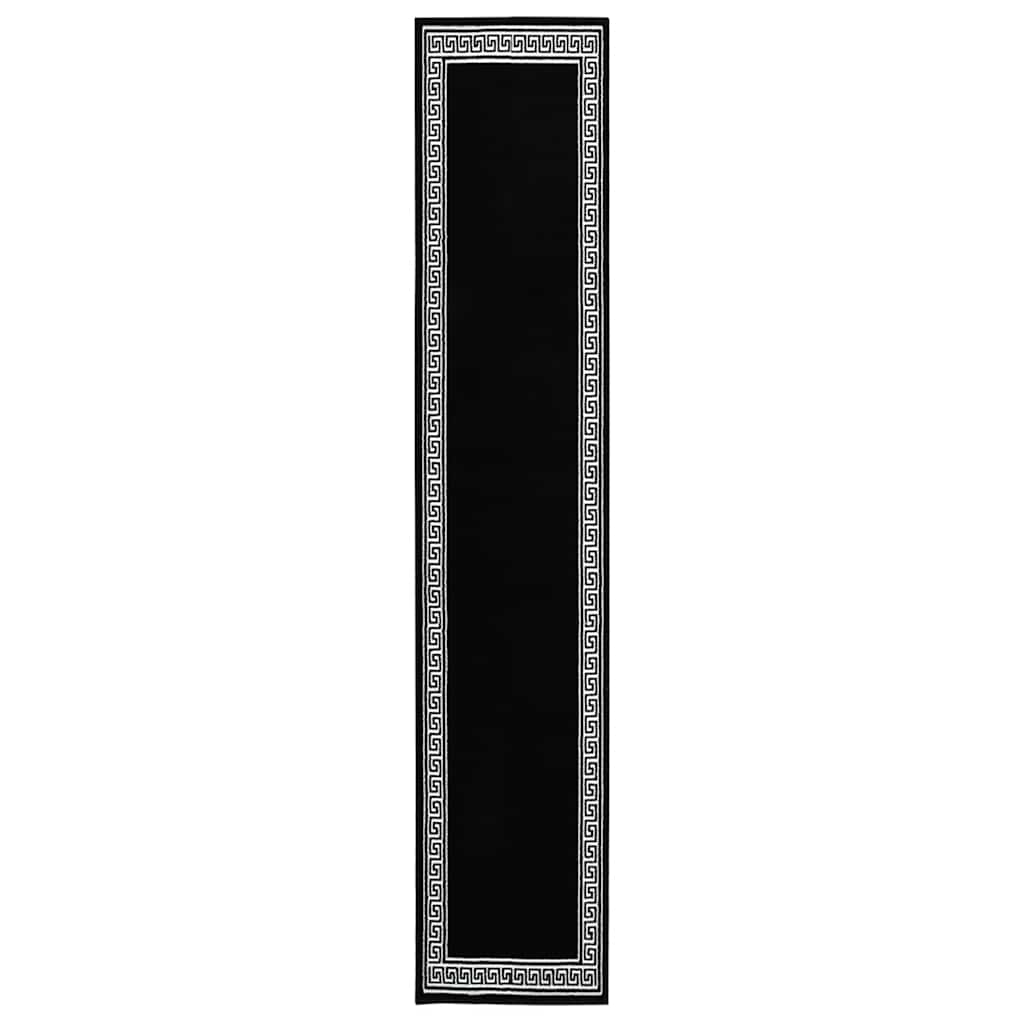Χαλί Διάδρομος με Σχέδια Μαύρο 60 x 450 εκ. από BCF