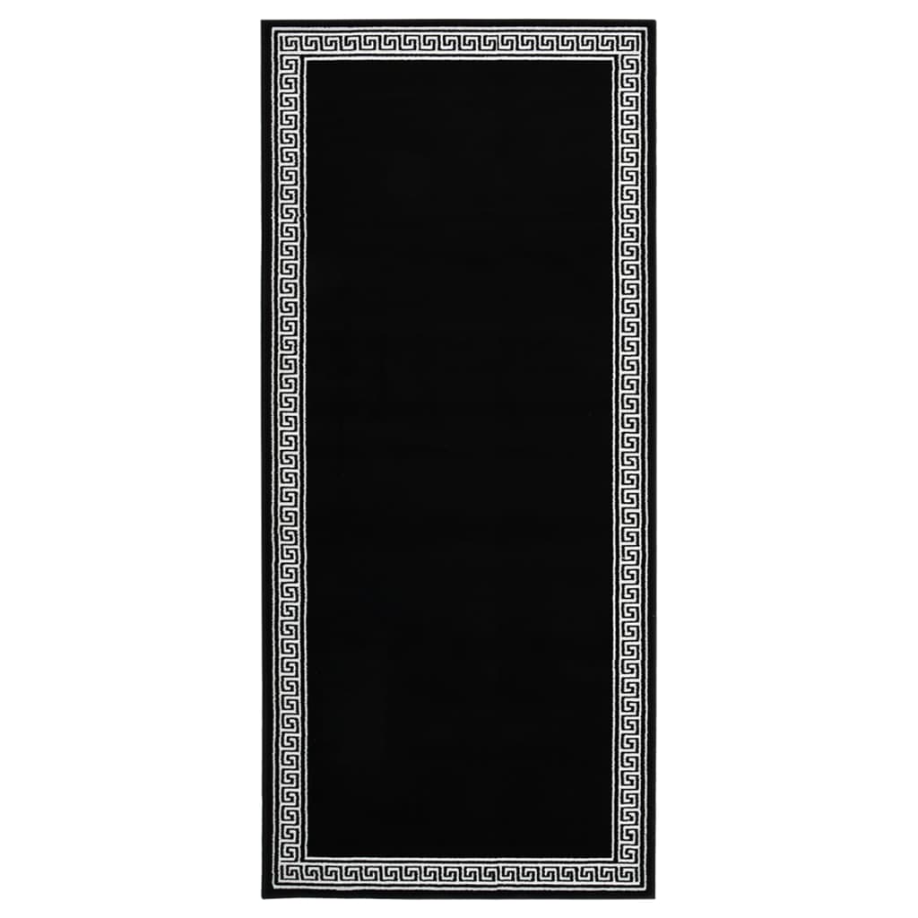 Χαλί Διάδρομος με Σχέδια Μαύρο 100 x 150 εκ. από BCF