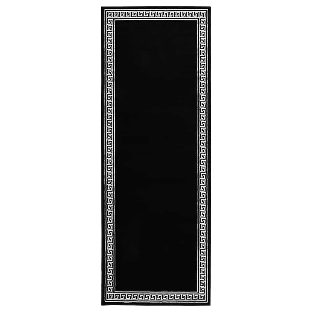 Χαλί Διάδρομος με Σχέδια Μαύρο 100 x 250 εκ. από BCF