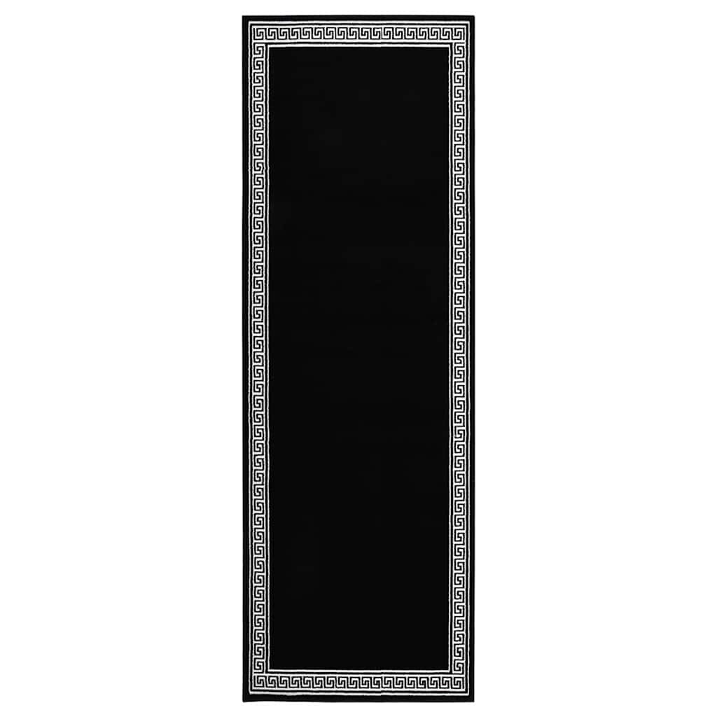 Χαλί Διάδρομος με Σχέδια Μαύρο 100 x 350 εκ. από BCF