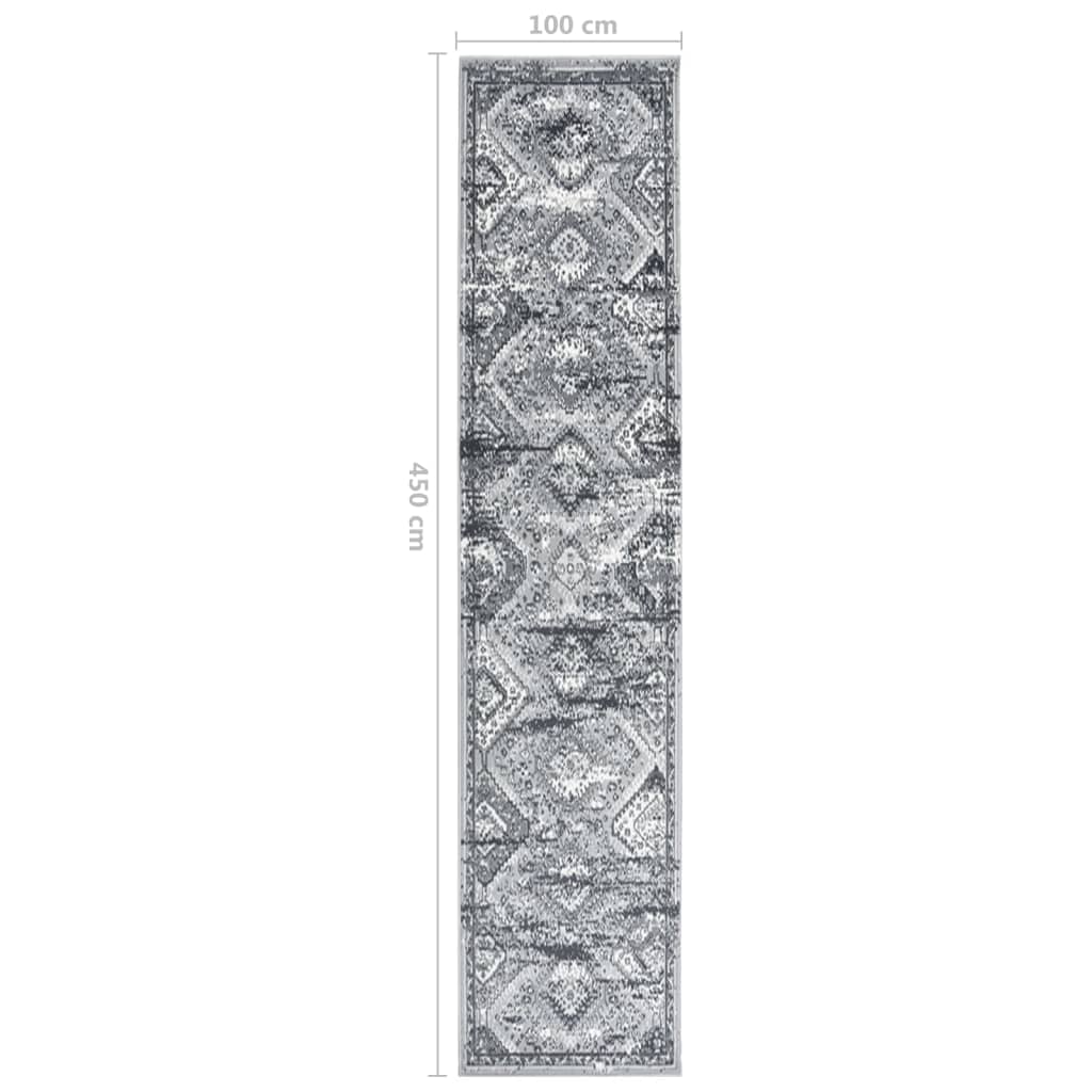 Χαλί Διάδρομος Γκρι Οριεντάλ 100 x 450 εκ. από BCF - Pakobazaar