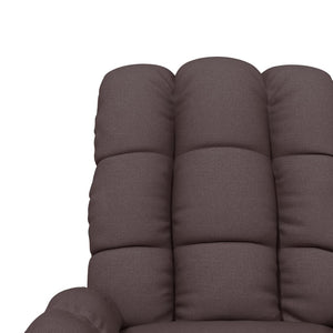 Πολυθρόνα Μασάζ Ηλεκτρική Σκούρο Καφέ Υφασμάτινη - Pakobazaar