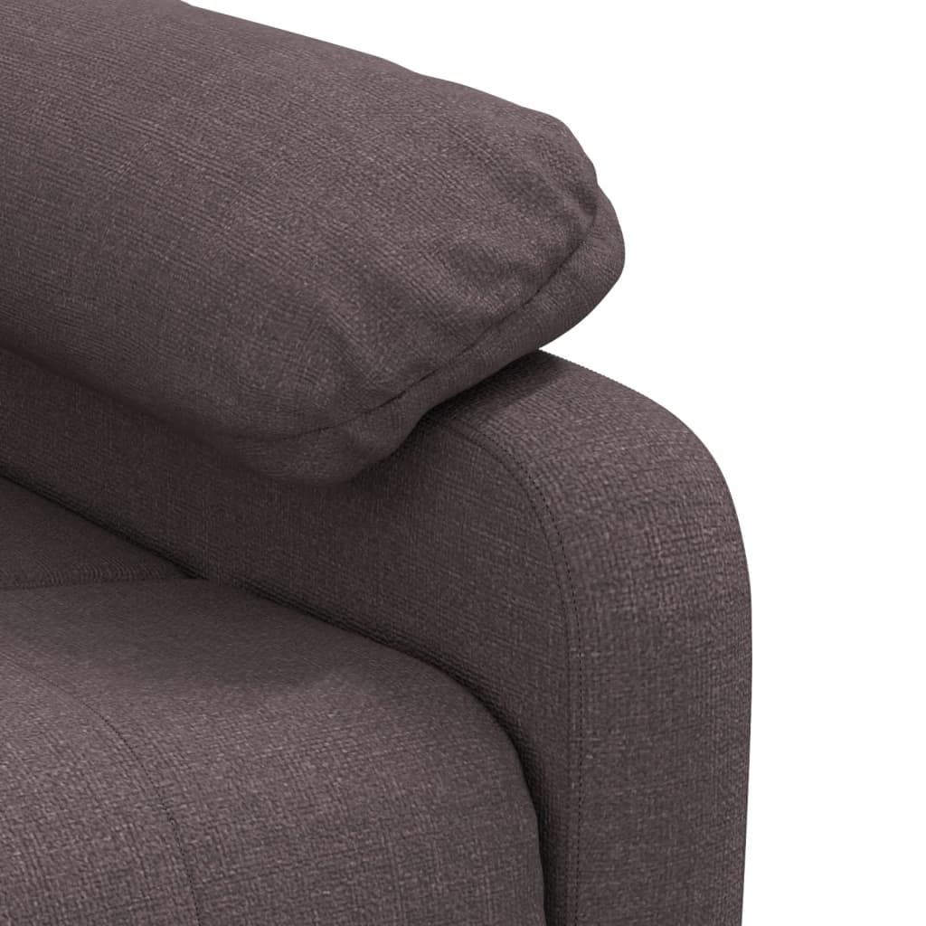 Πολυθρόνα Μασάζ Ηλεκτρική Σκούρο Καφέ Υφασμάτινη - PAKOBAZAAR