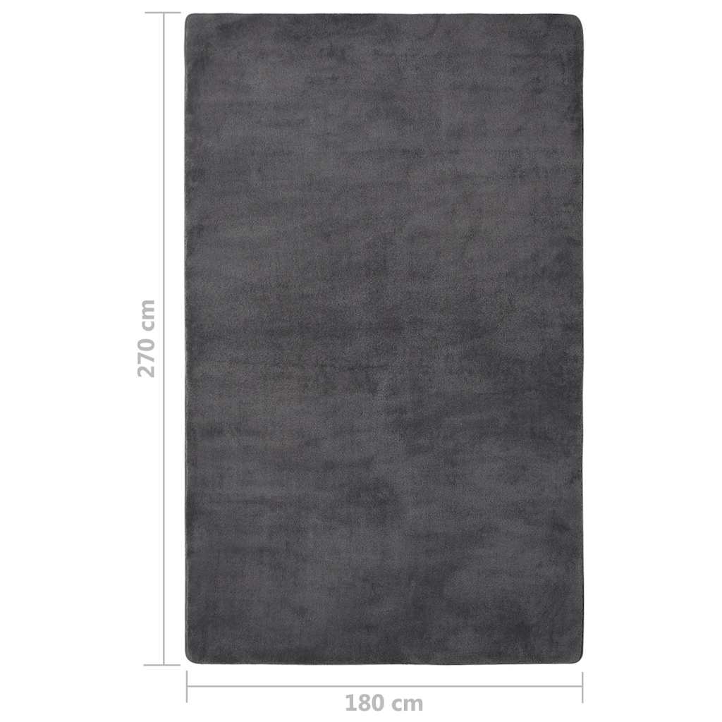 Χαλί Teddy Ανθρακί 270 x 180 εκ. - Pakobazaar