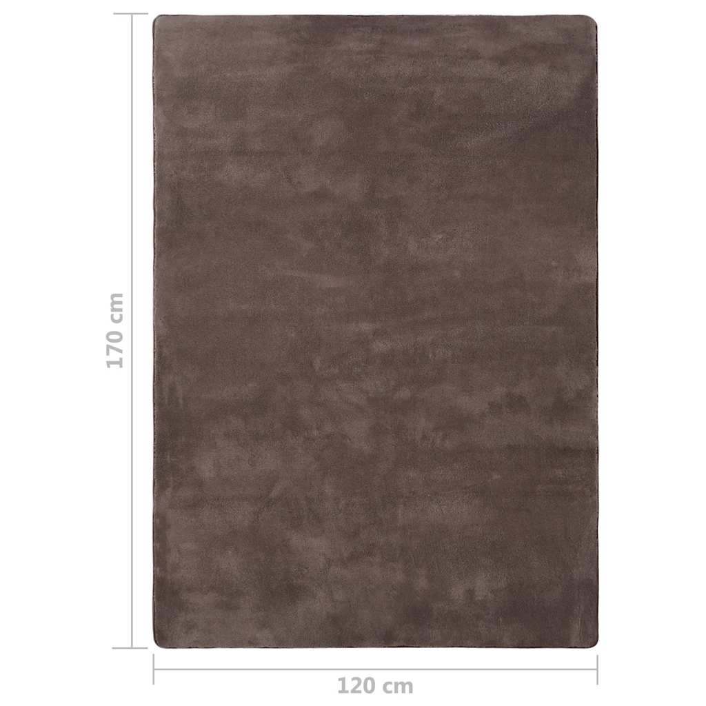 Χαλί Teddy Taupe 170 x 120 εκ. - Pakobazaar