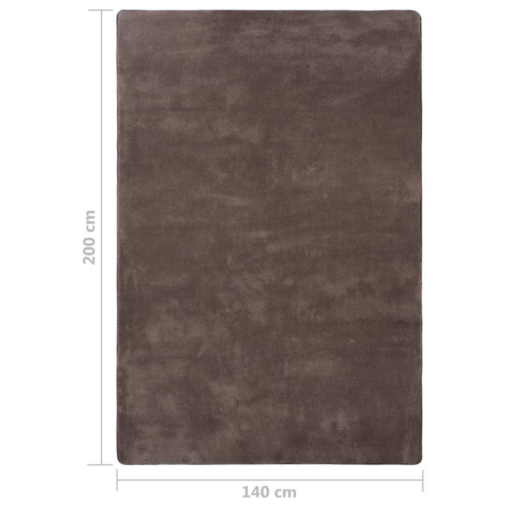 Χαλί Teddy Taupe 200 x 140 εκ. - Pakobazaar