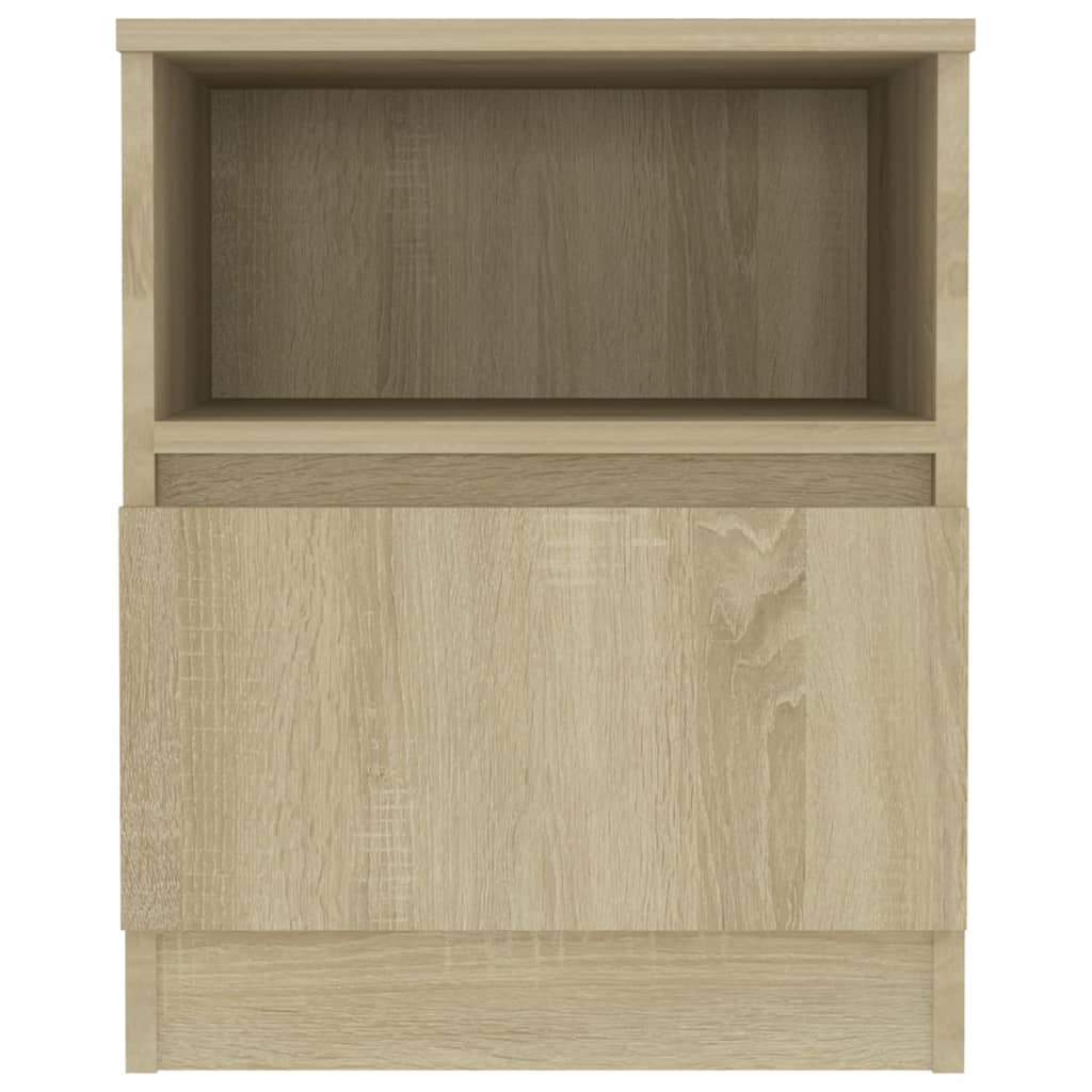 Κομοδίνο Sonoma Δρυς 40 x 40 x 50 εκ. από Επεξ. Ξύλο