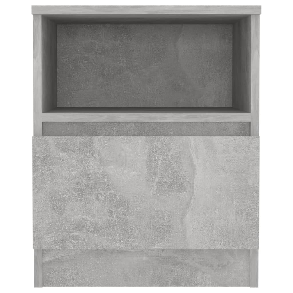 Κομοδίνα 2 Τεμαχίων Γκρι 40 x 40 x 50 εκ. από Επεξ. Ξύλο
