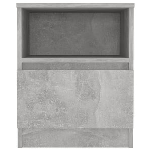 Κομοδίνα 2 Τεμαχίων Γκρι 40 x 40 x 50 εκ. από Επεξ. Ξύλο