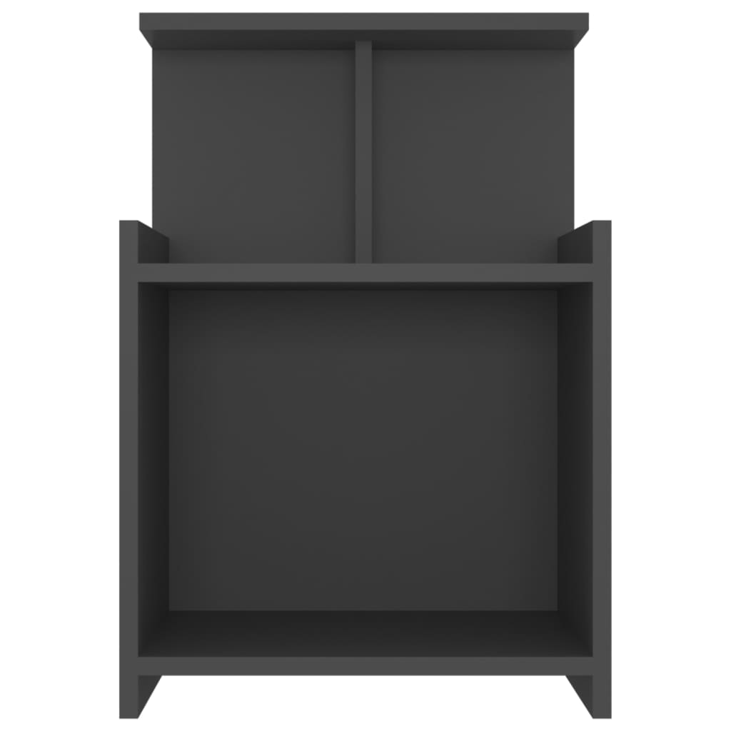 Κομοδίνο Γκρι 40 x 35 x 60 εκ. από Μοριοσανίδα