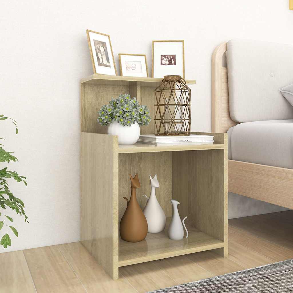 Κομοδίνο Sonoma Δρυς 40 x 35 x 60 εκ. από Επεξ. Ξύλο