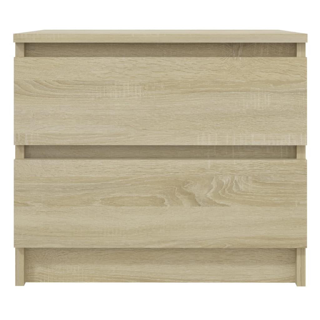 Κομοδίνα 2 τεμ. Sonoma Δρυς 50 x 39 x 43,5 εκ. από Επεξ. Ξύλο