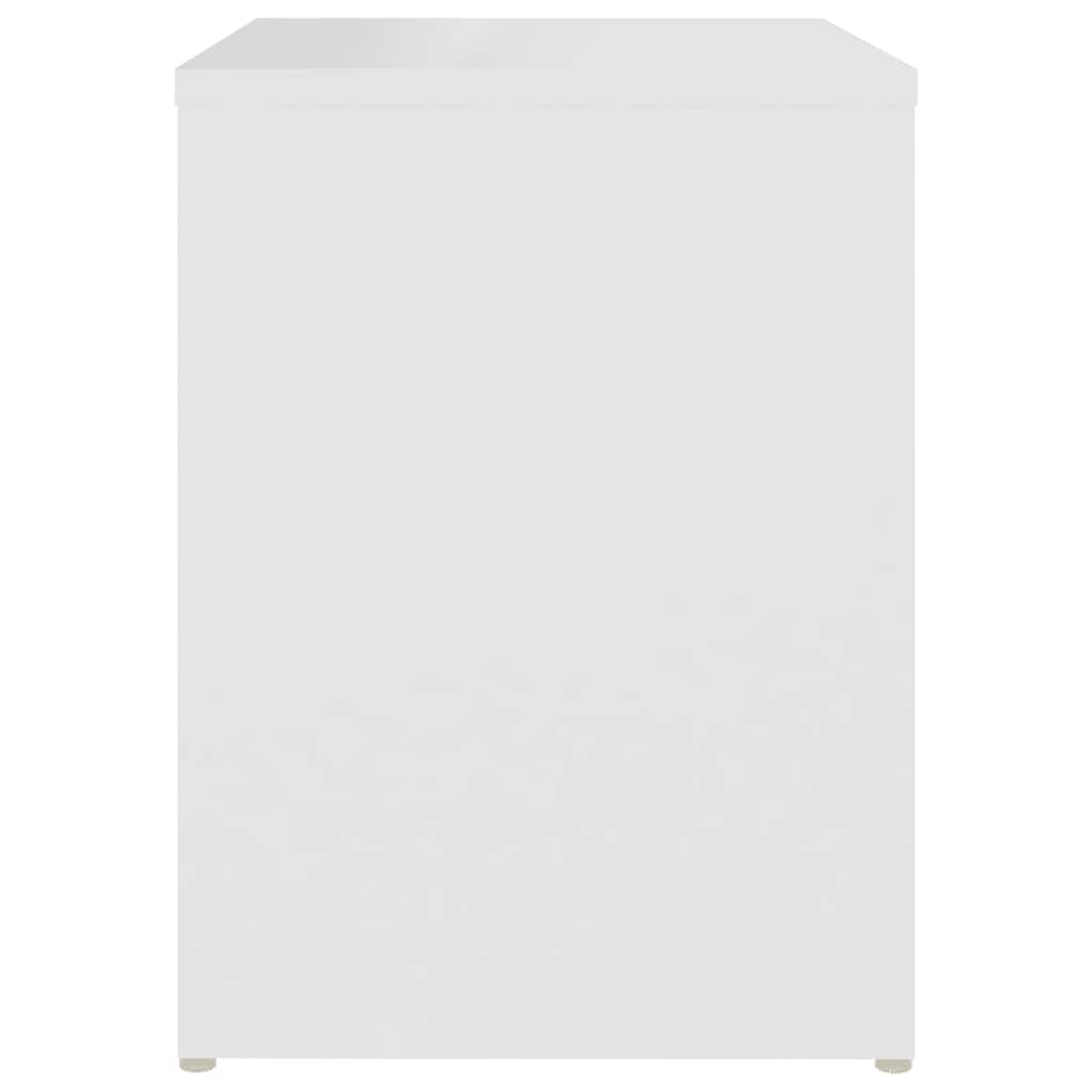 Κομοδίνα 2 τεμ. Λευκά 40 x 30 x 40 εκ. από Επεξ. Ξύλο - Pakobazaar