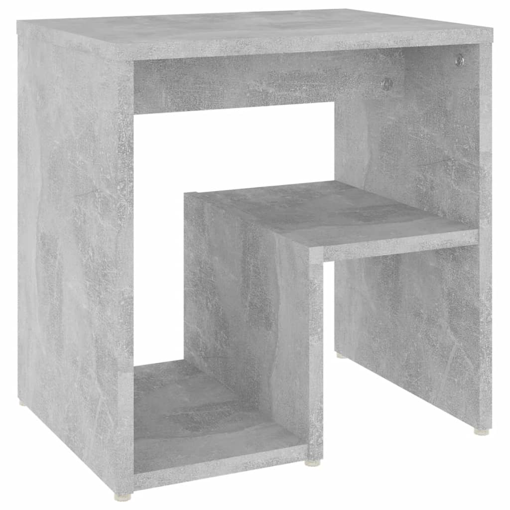 Κομοδίνο Γκρι Σκυροδέματος 40 x 30 x 40 εκ. από Επεξ. Ξύλο - Pakobazaar