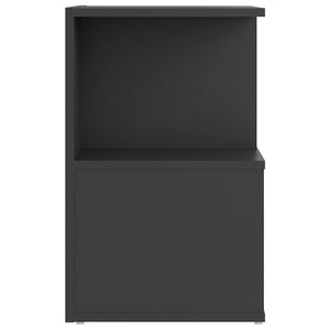 Κομοδίνα 2 τεμ. Γκρι 35 x 35 x 55 εκ. από Μοριοσανίδα