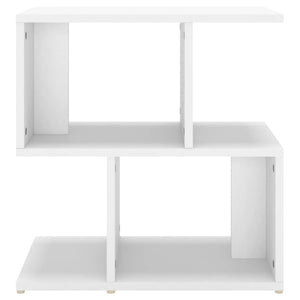 Κομοδίνο Λευκό 50 x 30 x 51,5 εκ. από Επεξ. Ξύλο - Pakobazaar