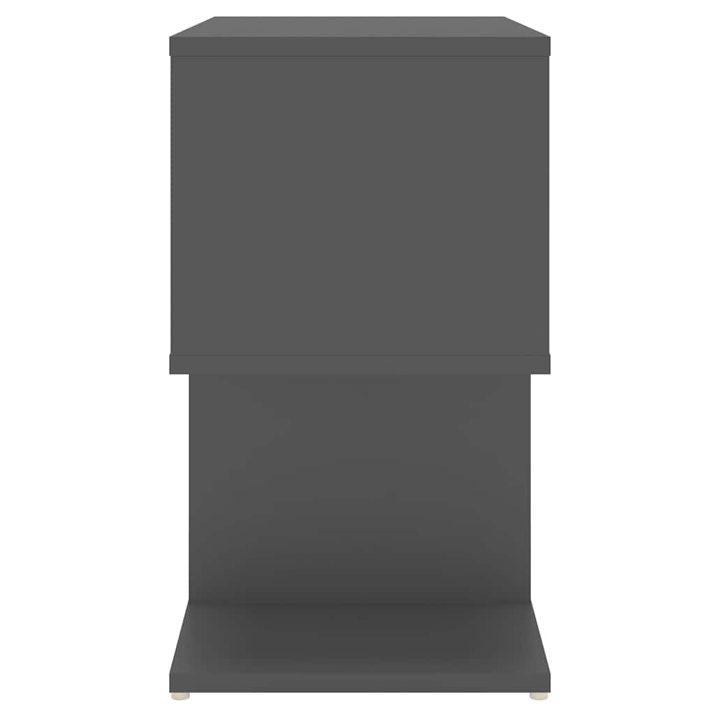 Κομοδίνο Γκρι 50 x 30 x 51,5 εκ. από Επεξ. Ξύλο