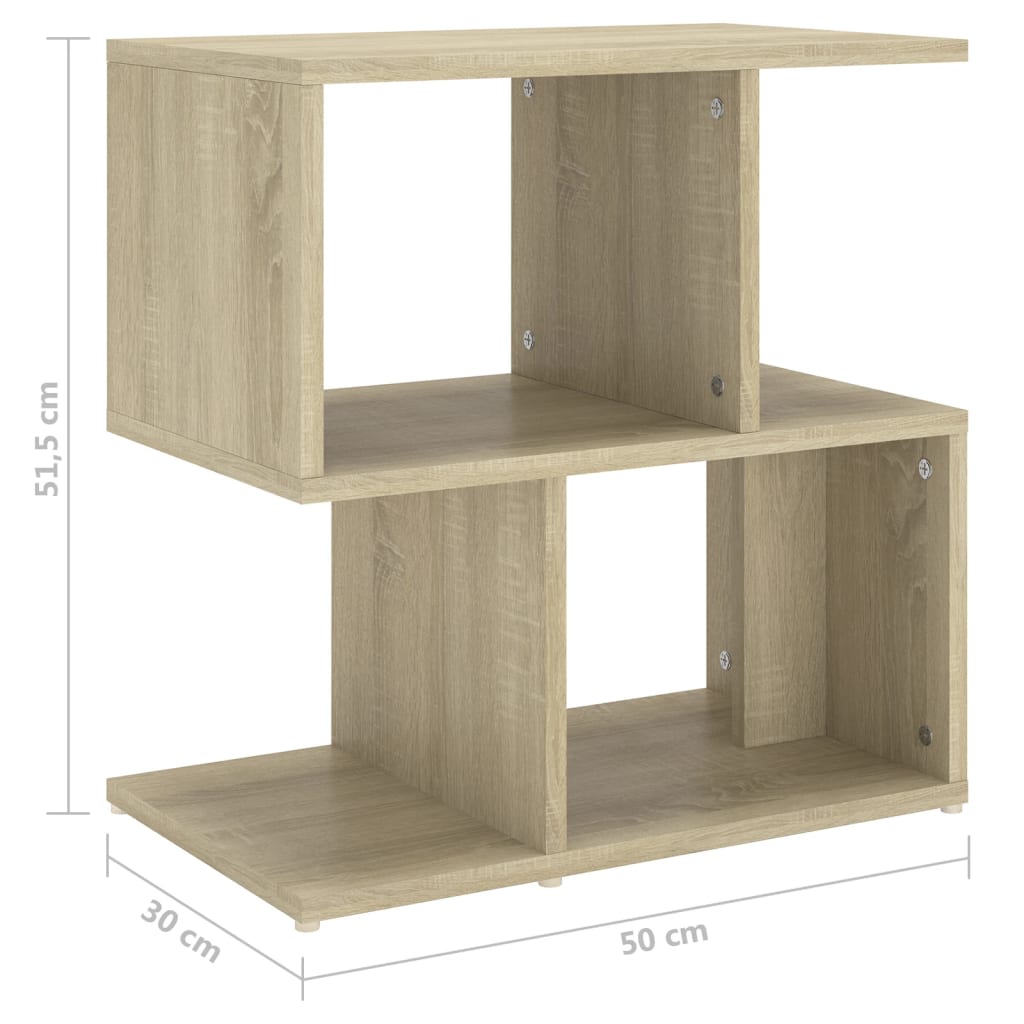 Κομοδίνα 2 τεμ. Sonoma Δρυς 50 x 30 x 51,5 εκ. από Επεξ. Ξύλο - Pakobazaar