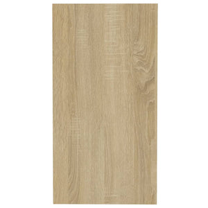 Τραπέζι Βοηθητικό Λευκό/Sonoma Δρυς 50x26x50εκ. από Επεξ. Ξύλο