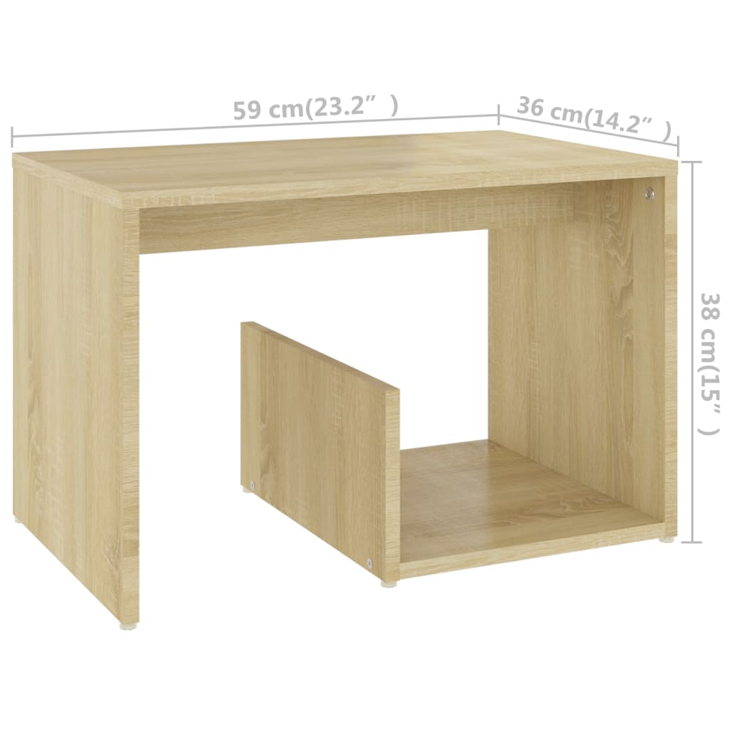 Τραπεζάκι Βοηθητικό Sonoma Δρυς 59 x 36 x 38 εκ. από Επεξ. Ξύλο