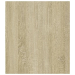 Τραπέζι Βοηθητικό Λευκό/Sonoma Δρυς 60x40x45 εκ. Επεξ. Ξύλο