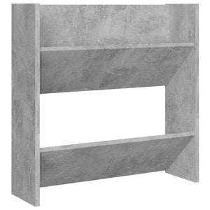 Παπουτσοθήκες Τοίχου 4 τεμ. Γκρι Σκυρ. 60x18x60 εκ. Επεξ. Ξύλο