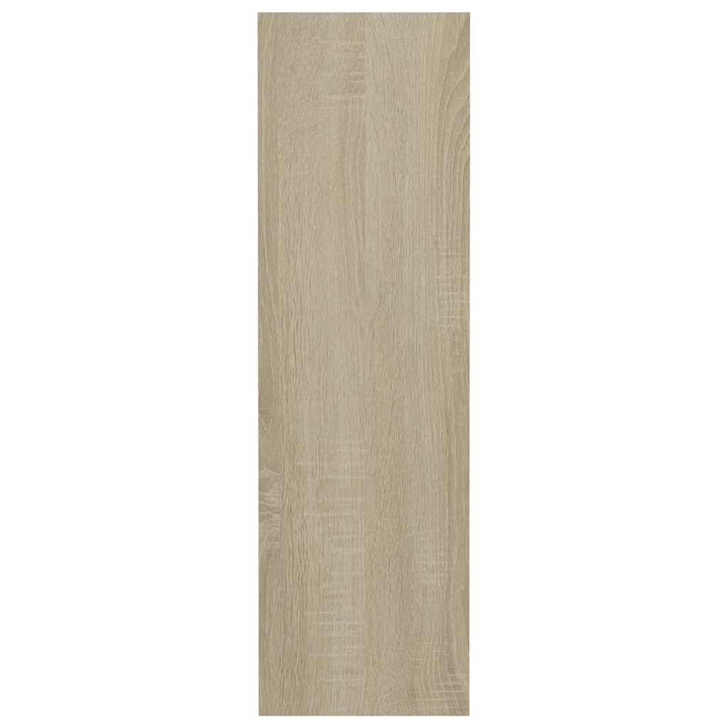 Παπουτσοθήκη Τοίχου Λευκή/Sonoma Δρυς 60x18x60 εκ. Μοριοσανίδα