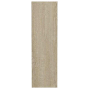 Παπουτσοθήκη Τοίχου Λευκή/Sonoma Δρυς 60x18x60 εκ. Μοριοσανίδα