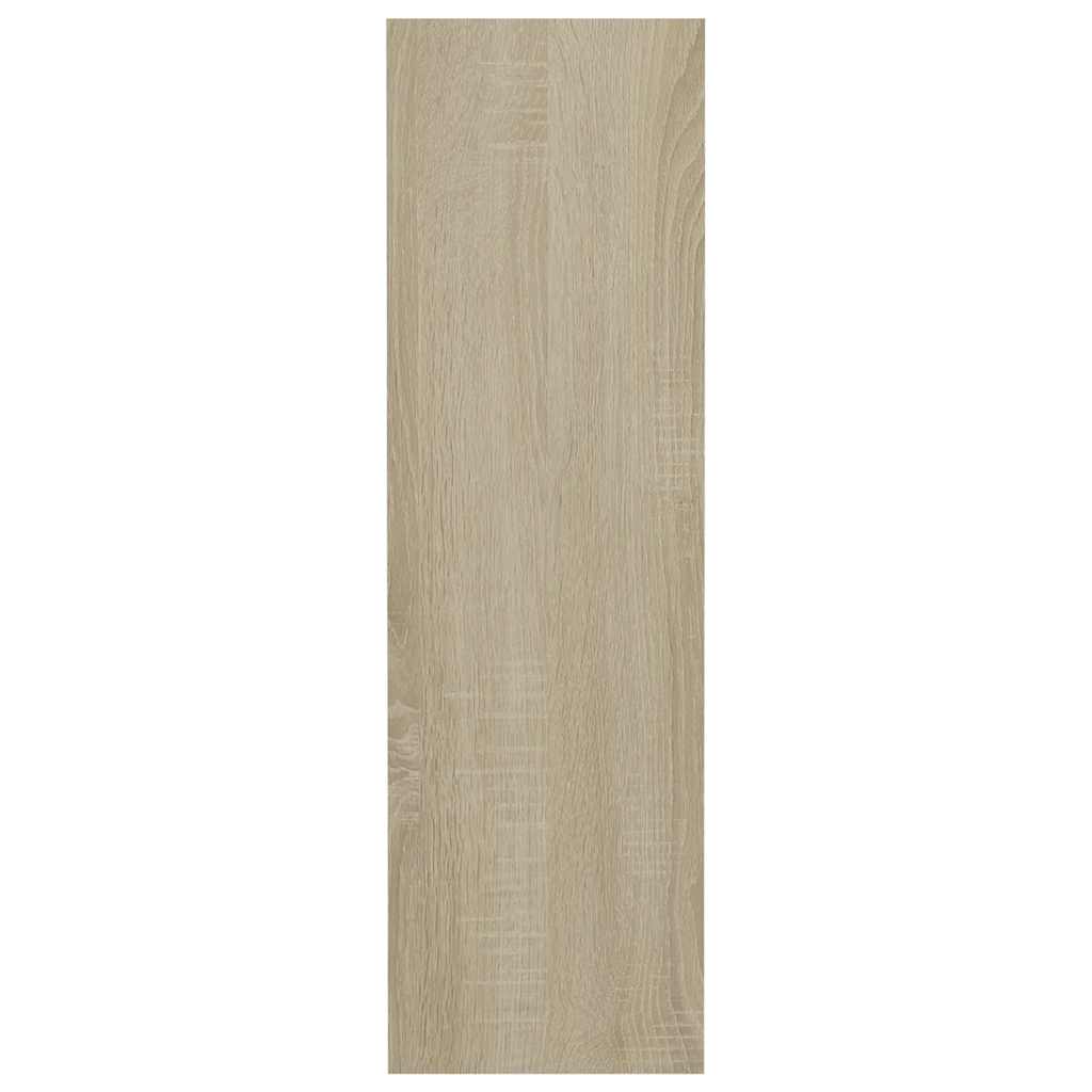 Παπουτσοθήκες 2 τεμ. Λευκές/Sonoma Δρυς 60x18x60εκ. Μοριοσανίδα