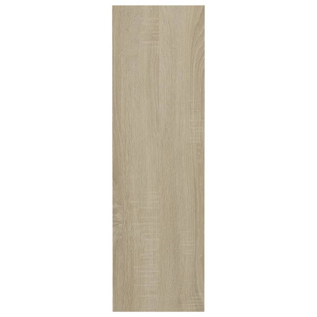 Παπουτσοθήκη Τοίχου Sonoma Δρυς 80x18x60 εκ. Επεξ. Ξύλο