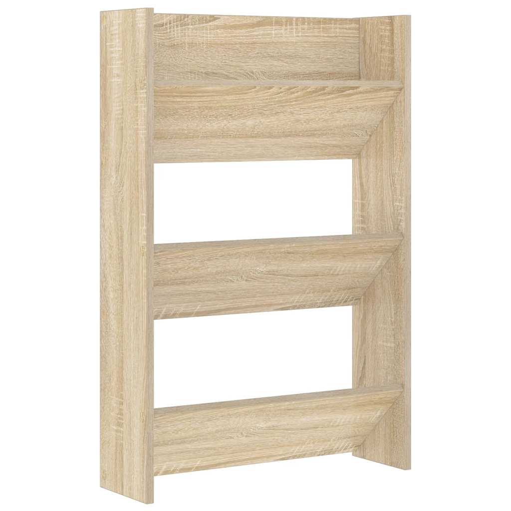 Παπουτσοθήκη Τοίχου Sonoma Δρυς 60x18x90 εκ. Μοριοσανίδα - Pakobazaar