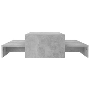 Τραπεζάκι Σαλονιού Ζιγκόν Γκρι Σκυρ. 100x100x26,5εκ Μοριοσανίδα