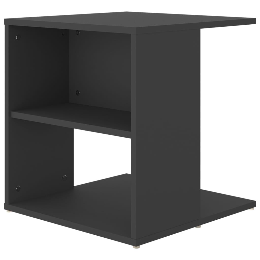 Τραπέζι Βοηθητικό Γκρι 45 x 45 x 48 εκ. από Επεξ. Ξύλο