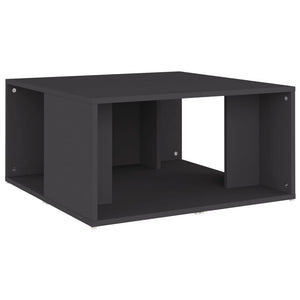 Τραπεζάκια Σαλονιού 4 τεμ. Γκρι 33 x 33 x 33 εκ. Επεξ. Ξύλο
