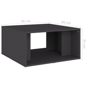 Τραπεζάκια Σαλονιού 4 τεμ. Γκρι 33 x 33 x 33 εκ. Επεξ. Ξύλο